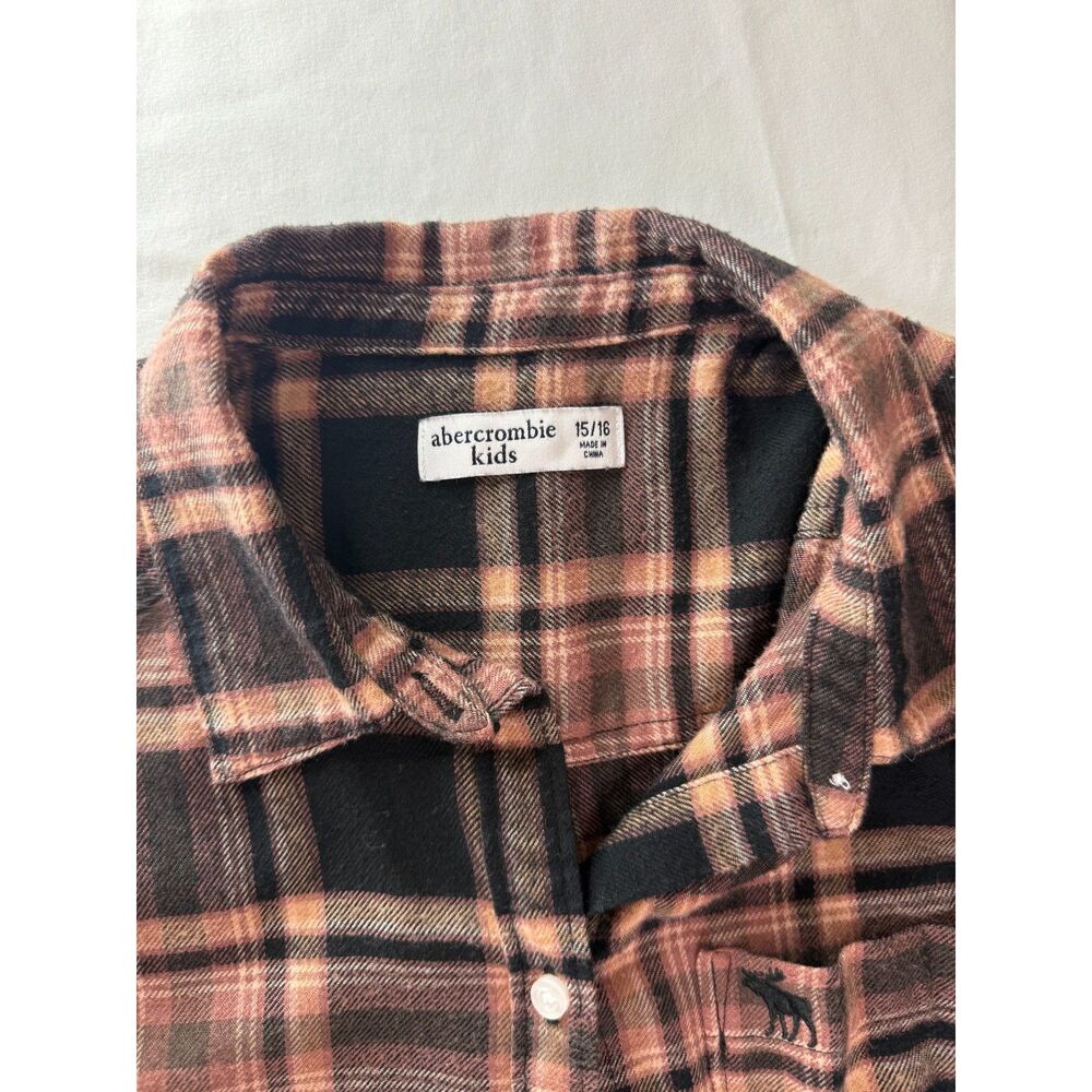 Abercrombie Kids 15/16 Plaid Flannel Shirt